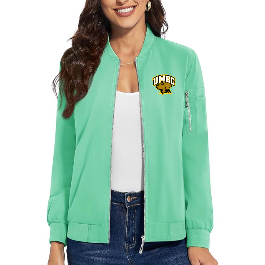 Women's UMBC Retrievers  Premium Bomber Jacket Outerwear
